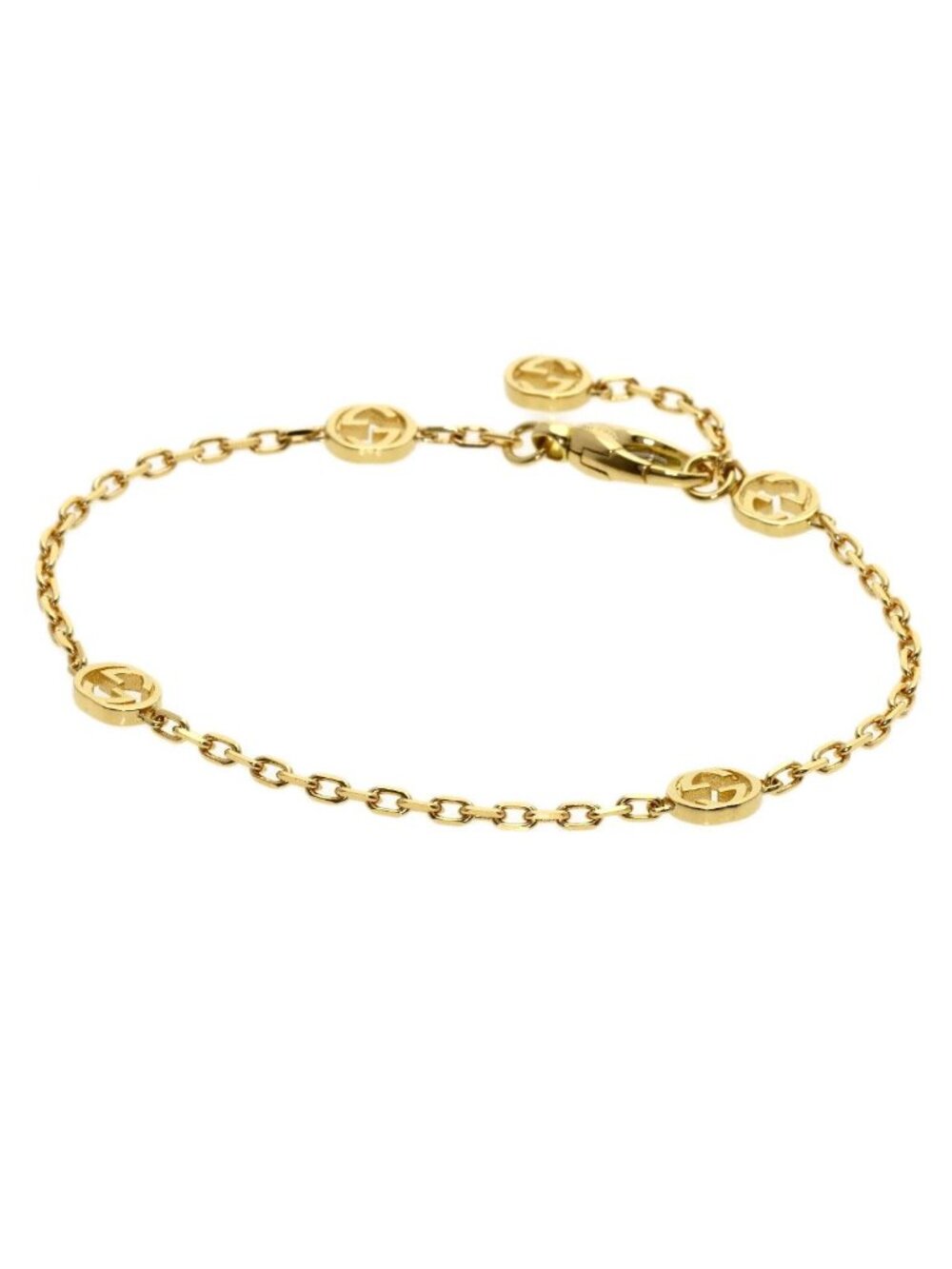 Gucci Inter Locking 16 Bracelet 18k Yellow Gold